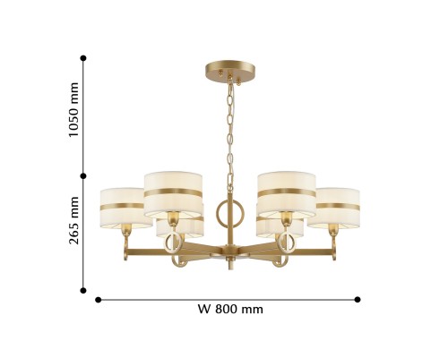 Подвесная люстра Favourite 2634-6P Mateo 6*E14*40W D800*H265/1315мм