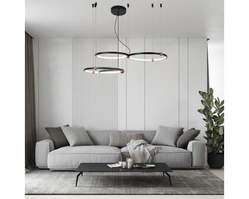 Подвесная люстра Favourite 4569-1P Tornado LED*40W, 2600LM, 4000K D500*H1600мм