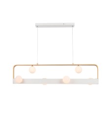 4073-6P, подвесная люстра, L1200xW240xH200/1200, 6xG9LEDx10W, excluded + LEDx18W, 1000LM, 4000K, included