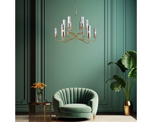 Подвесная люстра F-Promo 4620-12P Shandar 12*E14*40W D910*H620/1480мм