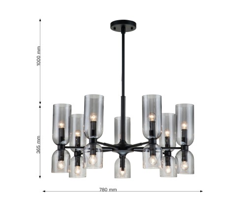 Подвесная люстра Favourite 2877-7P Amusing 14*E14*40W D780*H550/850мм