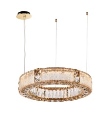 4204-6P, подвесная люстра, D600xH120/1500, LEDx60W, 6000LM, 3000K, included