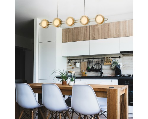 Подвесная люстра Favourite 4334-10P Yo-yo 10*LED*4W, 3200LM, 4000K L950*W64*H175/1800мм