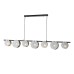 4104-7P, подвесная люстра, L1540xW170xH600/1200, 7xG9x40W