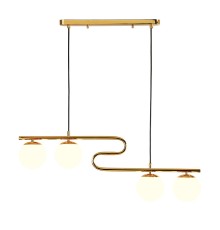 4037-4P, подвесная люстра, L800xW120xH280/1280, 4xE14LEDx5W, excluded