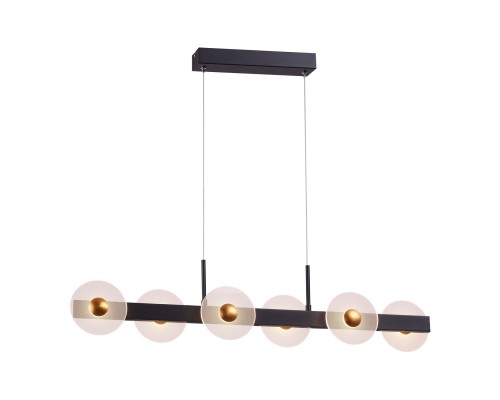 Подвесная люстра Favourite 4317-6P Solskin 6*LED*5.3W, 1700LM, 4000K, CRI>90 L910*W80*H255/1845мм