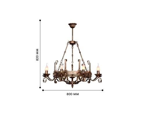 Подвесная люстра F-Promo 2159-9P Boulogne 9*E14*40W D800*H820мм