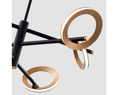 Потолочная люстра Favourite 4322-6P Jongleur 3*LED*7W + 3*LED*5W, 2880LM, 4000K D850*H460/1360мм