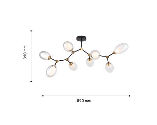 Потолочная люстра F-Promo 4083-8P Ovo 8*G9*40W L890*W800*H350мм