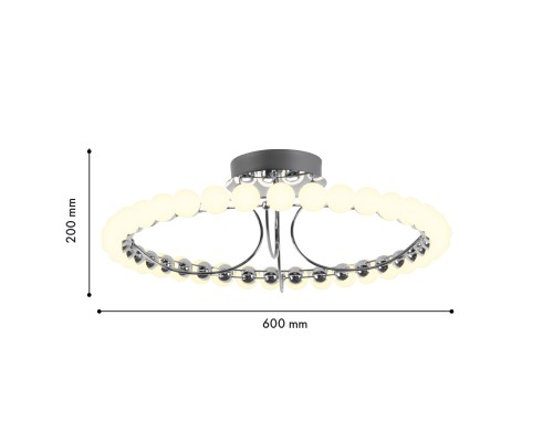 Потолочная люстра Favourite 4589-6C Helmet LED*43W, 3400LM, 4000K D600*H200мм