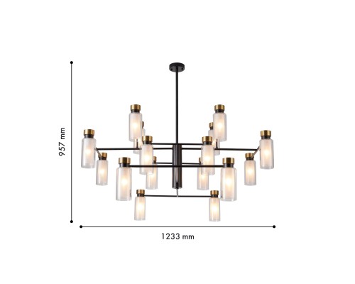 Потолочная люстра Favourite 4482-16P Slank 16*E14*60W D1235*H955мм