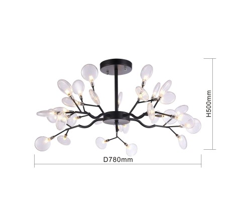 Подвесная люстра F-Promo 2480-10P Skein 30*G4LED*3W, 4914LM, 3000K D780*H500мм