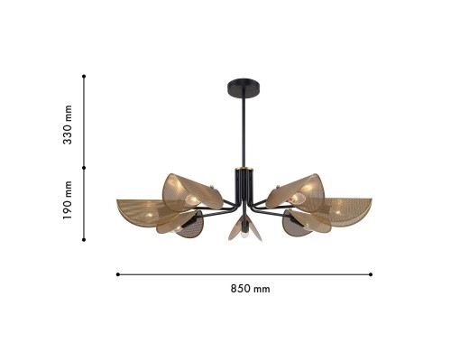 Потолочная люстра F-Promo 4082-7P Harsh 7*E14*40W D850*H520мм