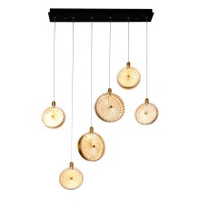 4488-6P, подвесная люстра, L730xW100xH550/1500, LEDx40W, 2749LM, 4000K, included