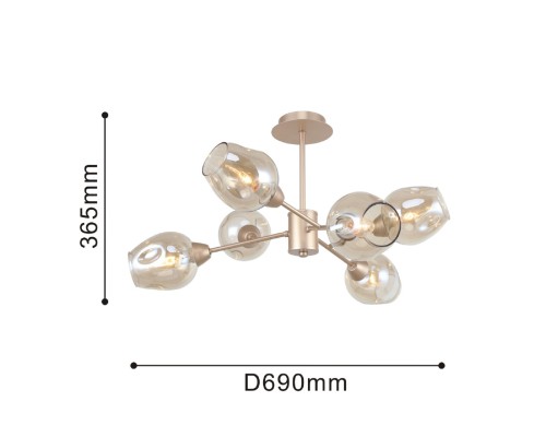 Потолочная люстра F-Promo 2658-6U Tilda 6*E14*40W D690*H365мм