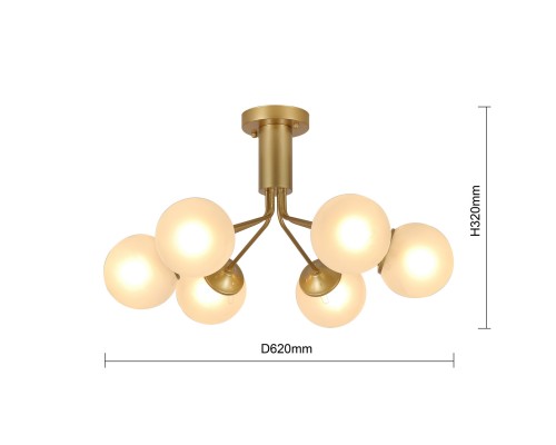 Потолочная люстра F-Promo 2631-6U Pax 6*E27*60W D620*H320мм