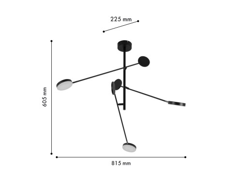 Потолочный светильник Favourite 4572-3C Vorago 3*LED*7W, 1600LM, 4000K L815*W225*H605мм