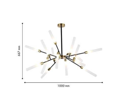 Потолочная люстра F-Promo 4480-16C Istapp 16*G9*20W D1000*H665мм
