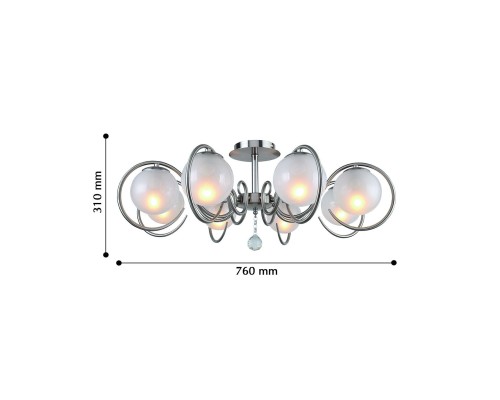 Потолочный светильник F-Promo 2349-8U Fabbio 8*E14*40W D760*H310мм