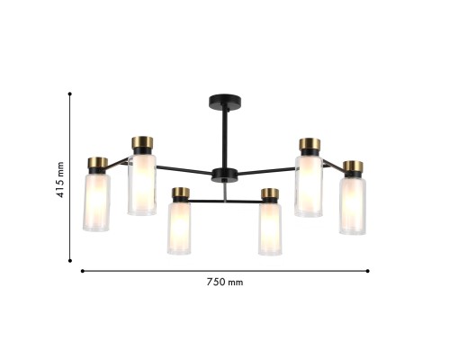 Потолочная люстра Favourite 4482-6P Slank 6*E14*60W D750*H415мм