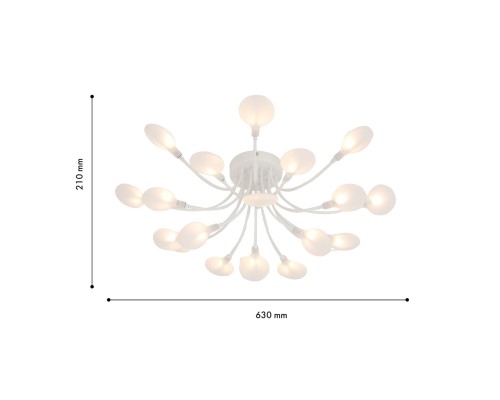 Потолочная люстра F-Promo 4198-20C Skein 20*G4LED*3W D630*H210мм