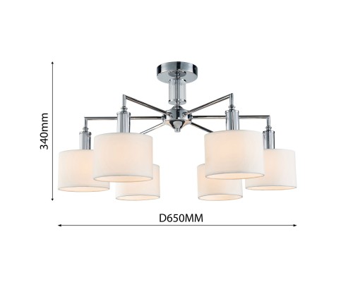 Потолочная люстра Favourite 2611-6P Laciness 6*E14*40W D650*H340мм