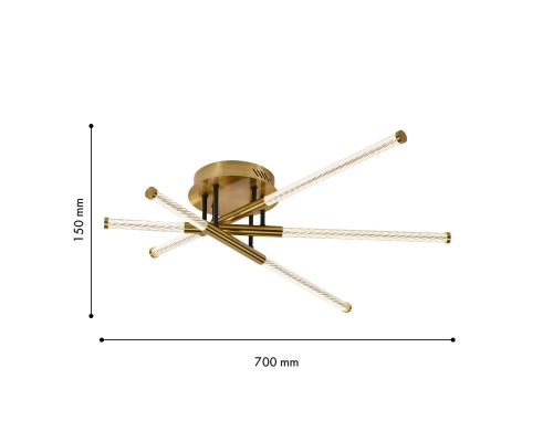Потолочная люстра F-Promo 4469-3C Vigas LED*26W, 3560LM, 4000K D700*H150мм