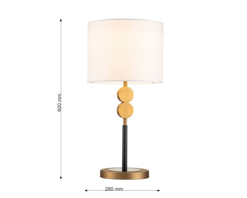 Настольная лампа Favourite 2624-1T Roshe 1*E27*40W D280*H600мм