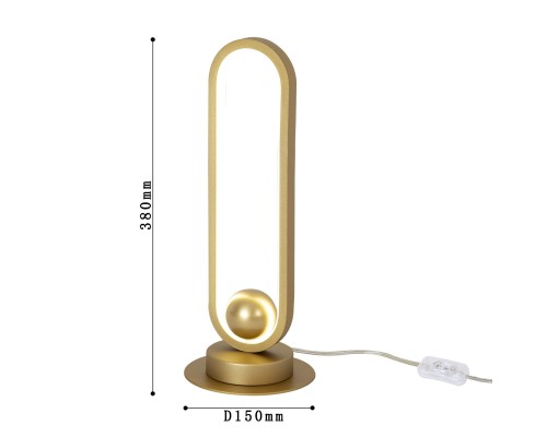 Настольная лампа F-Promo 4221-1T Altus LED*16W, 1280LM, 4000K, выключатель D150*H380мм