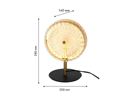 Настольная лампа Favourite 4488-2T Slik LED*8W, 550LM, 4000K, switch L200*W160*H280мм