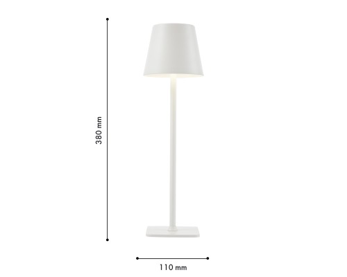 Настольная лампа F-Promo 4614-1T Pyari LED*3.5W, 265LM, 4000K, сенсорный диммер D110*H380мм