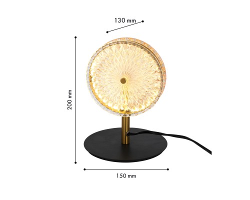 Настольная лампа Favourite 4488-1T Slik LED*6W, 410LM, 4000K, switch L150*W130*H200мм
