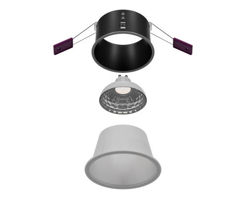 Врезной светильник Favourite 4528-1C Soggy 1*GU10*35W, IP44 D87*H44, вр.от.D75мм