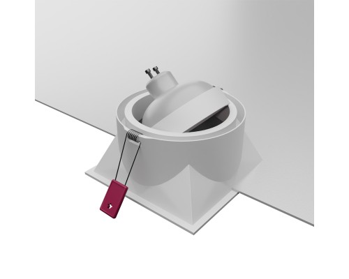 Врезной светильник Favourite 4521-1C Lamppu 1*GU10*35W, IP20 L90*W90*H45, вр.от.L80*W80мм