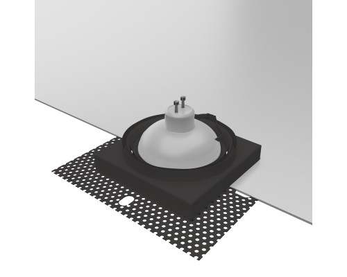 Врезной светильник под штукатурку Favourite 4536-1C Lamppu 1*GU10*35W, IP20 L125*W125*H36, вр.от.L80*W80мм