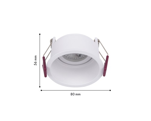 Врезной светильник Favourite 4532-1C Lamppu 1*GU10*35W, IP20 D80*H56, вр.от.D75мм