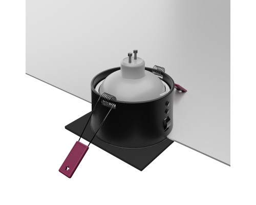 Врезной светильник Favourite 4531-1C Soggy 1*GU10*35W, IP44 L87*W87*H44, вр.от.D75мм