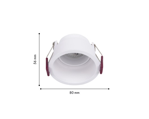 Врезной светильник Favourite 4546-1C Lamppu 1*GU10*35W, IP20 D80*H56, вр.от.D75мм