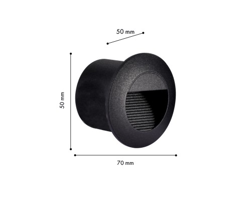 Врезной светильник Favourite 4397-1W Voland LED*3W, 263LM, 3000K, IP66 D70*H50, вр.от.D50мм