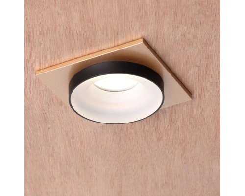 2887-1C, врезной светильник, L95xW95xH40, cutout:D75, 1xGU10LEDx7W