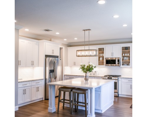 Врезной светильник Favourite 4644-1C Optima LED*5W, 420LM/460LM/440LM, 3000K/4000K/6500K, IP44, CRI>80, beam angle:120 D86*H30, вр.от.D68мм