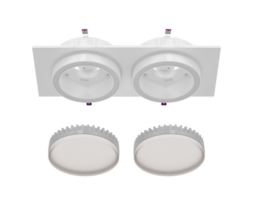 Врезной светильник Favourite 4650-2C Vasto 2*GX53LED*9W, IP20 L215*W108*H44, вр.от.L186*W92мм