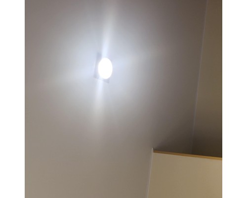 2887-1C, врезной светильник, L95xW95xH40, cutout:D75, 1xGU10LEDx7W