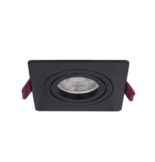 4646-1C, врезной светильник, L92xW92xH28, cutout:D80, 1xGU10x35W, IP20, excluded