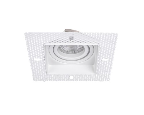 Врезной светильник под штукатурку Favourite 4534-1C Lamppu 1*GU10*35W, IP20 L125*W125*H36, вр.от.L80*W80мм