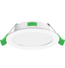 4645-1C, врезной светильник, D113xH30, cutout:D90, LEDx7W, 450LM/560LM/500LM, 3000K/4000K/6500K, IP44, CRI>80, beam angle:120, included