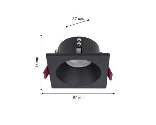 Врезной светильник Favourite 4531-1C Soggy 1*GU10*35W, IP44 L87*W87*H44, вр.от.D75мм