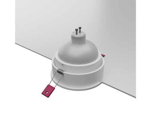 Врезной светильник Favourite 4544-1C Lamppu 1*GU10*35W, IP20 D85*H40, вр.от.D75мм