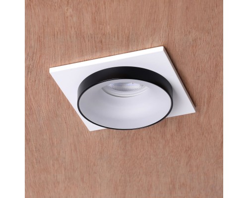 2888-1C, врезной светильник, L95xW95xH40, cutout:D75, 1xGU10LEDx7W