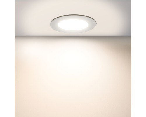 Врезной светильник Favourite 4644-1C Optima LED*5W, 420LM/460LM/440LM, 3000K/4000K/6500K, IP44, CRI>80, beam angle:120 D86*H30, вр.от.D68мм